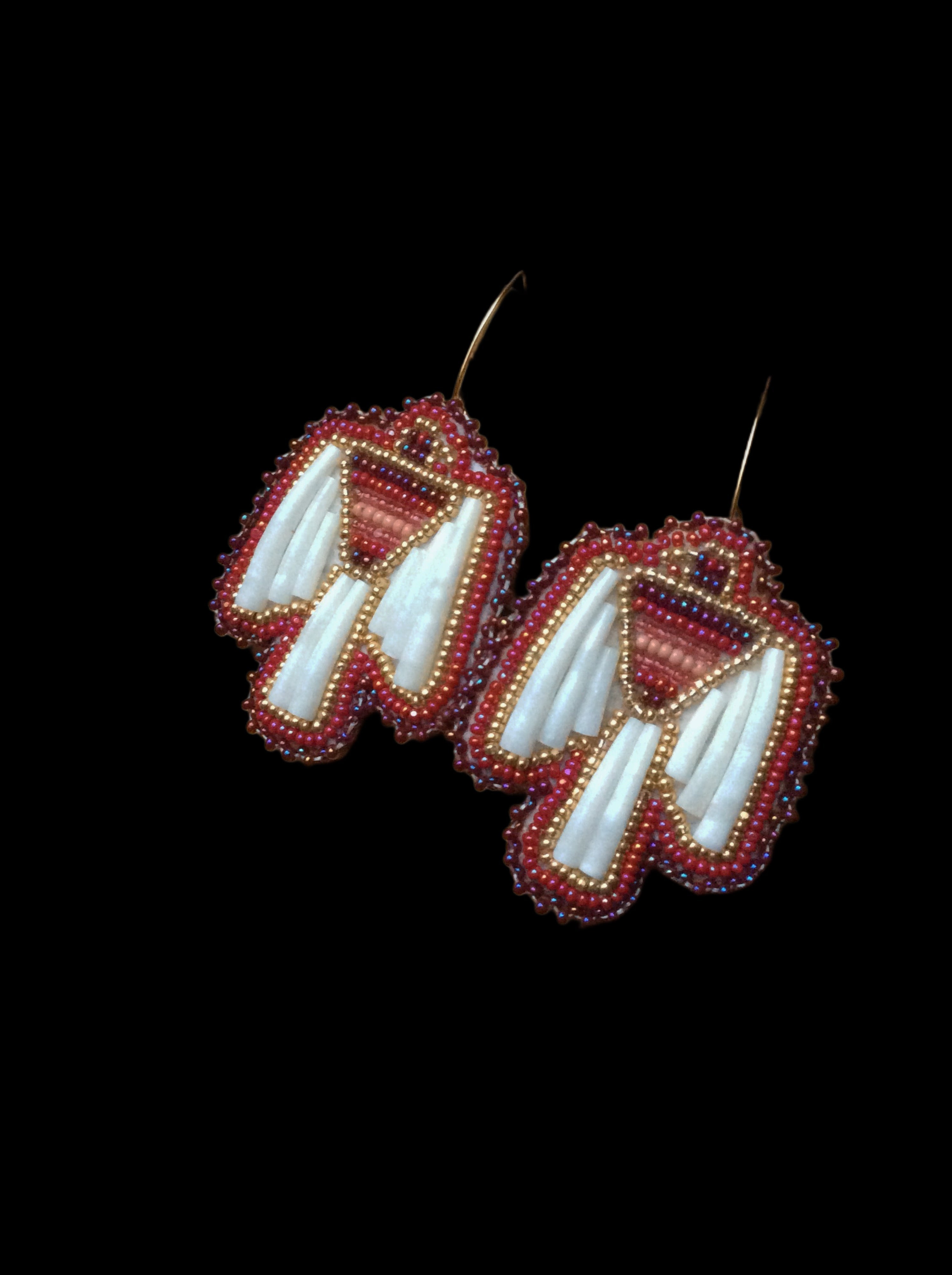 Thunderbird-Theme Dentalium Jewelry - Out-of-Stock