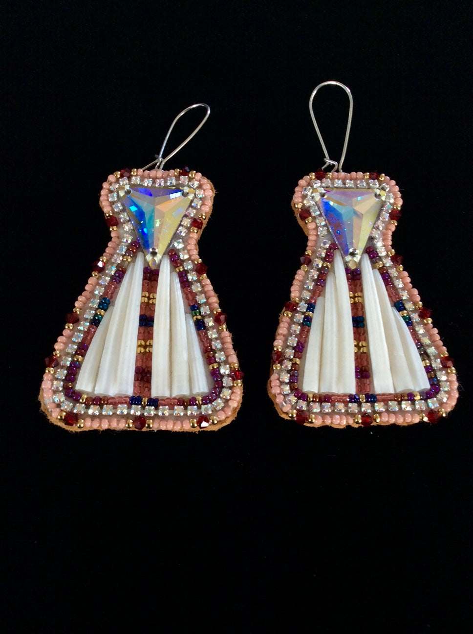 Tipi-Theme Dentalium Earrings - Out-of-Stock