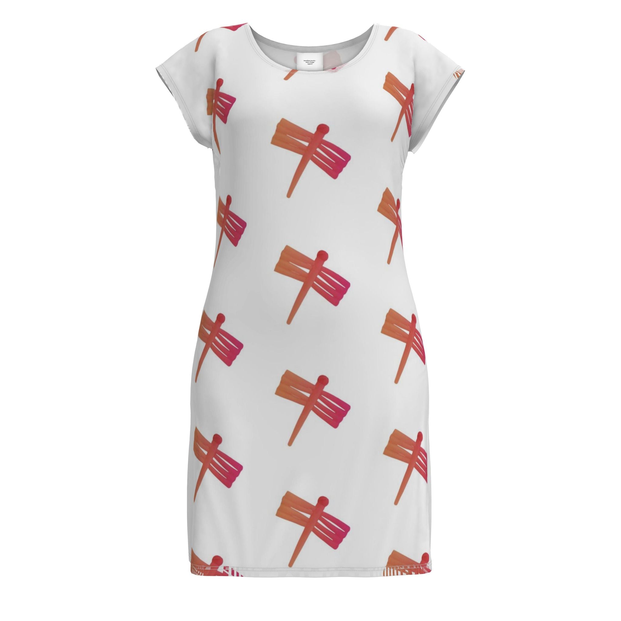Indigenous Dentalium Dragonfly - Tunic T Shirt